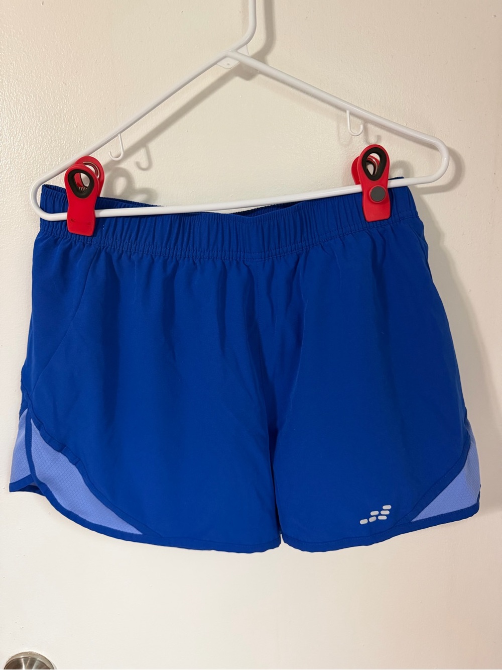BCG Women’s Running Shorts Large Royal Blue Light Blue